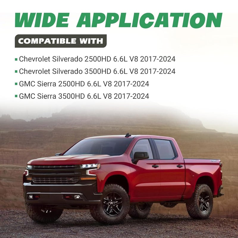 Rendrox Intake Air Pressure and Temperature Sensor + Black Spacer Kit Fit for Chevrolet Silverado GMC Sierra 2500HD 3500HD 6.6L Diesel Engine 2017-2024, Replace 12681993 Manifold Pressure (MAP) Sensor - Image 2